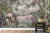 Fototapeta Wallpaper Jungle And Tropical Forest Banana Palm And Tropical Birds, Old Drawing