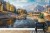 Fototapeta Awesome Sunny Landscape In The Forest. Wonderful Autumn Scenery. Picturesque View Of Nature Wild Lake. Sun Rays Through Colorful Trees. Incredible View On Fusine Lakeside. Amazing Natural Background