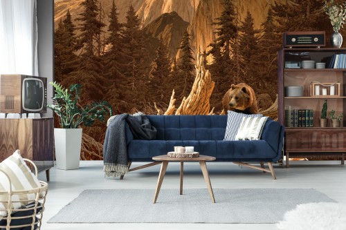 Fototapeta Niedźwiedź W Górach