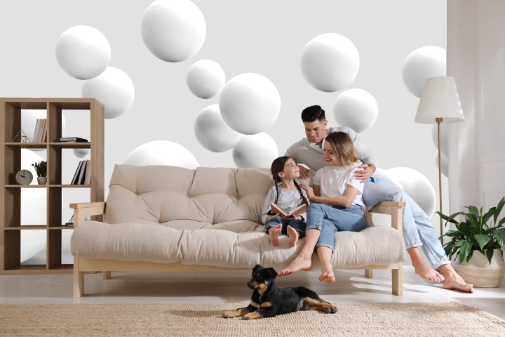 Fototapeta Optyczne Kule 3D