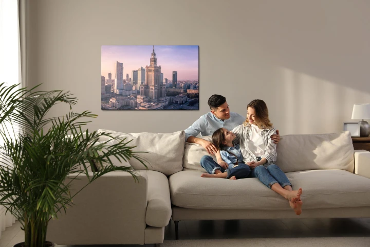 Obraz Na Płótnie Panorama Miasta Warszawy