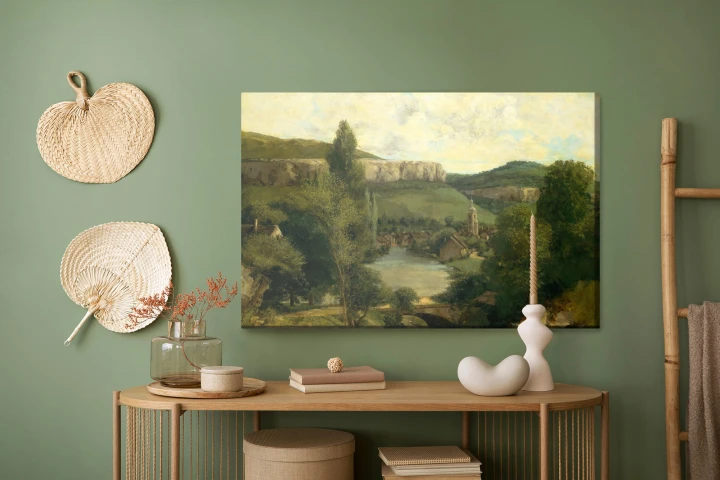 Obraz Na Płótnie Gustave Courbet "Widok Ornans" Reprodukcja