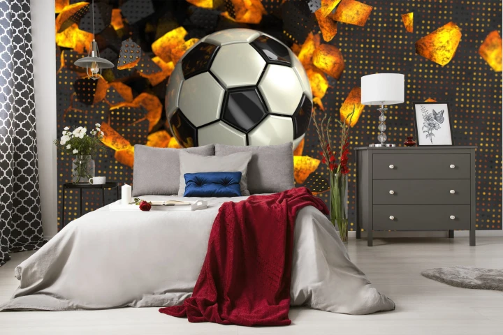 Fototapeta Piłkarska 3D Sport Piłka