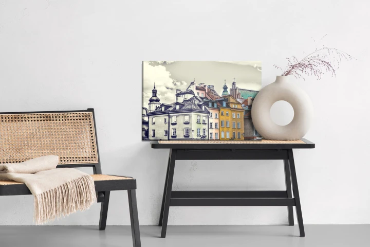 Obraz Na Płótnie Warszawskie Budynki Vintage