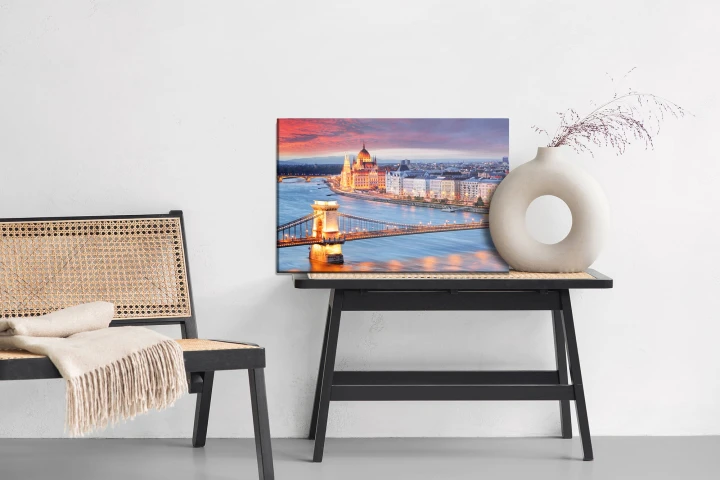 Obraz Na Płótnie Most Nocą