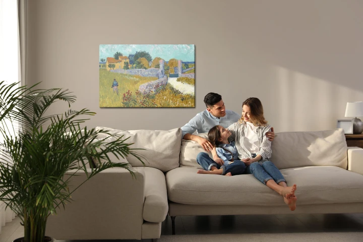 Obraz Na Płótnie Vincent Van Gogh "Dom Wiejski W Prowansji" Reprodukcja