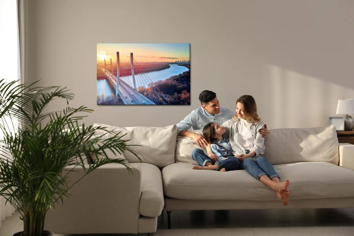 Obraz Na Płótnie Most Jesień I Warszawa