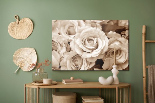 Obraz Na Płótnie Kwiaty Róż W Stylu Vintage