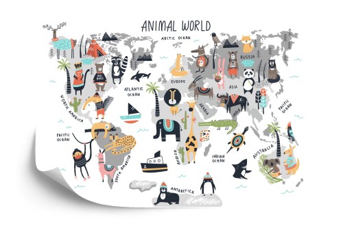 Fototapeta Mapa Dla Dzieci