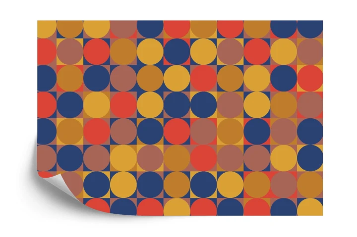 Fototapeta Retro Pattern, Geometric Colorful Abstract
