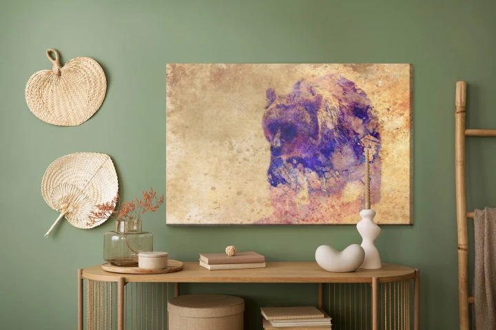 Obraz Na Płótnie Dziki Niedźwiedź