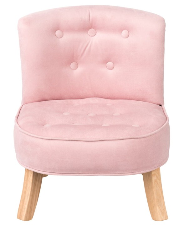 fotel dla dziecka w kolorze różowym