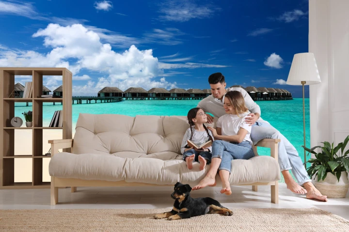 Fototapeta Plaża Słońce Pomost