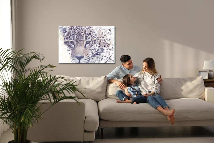 Obraz Na Płótnie Majestatyczny Lampart