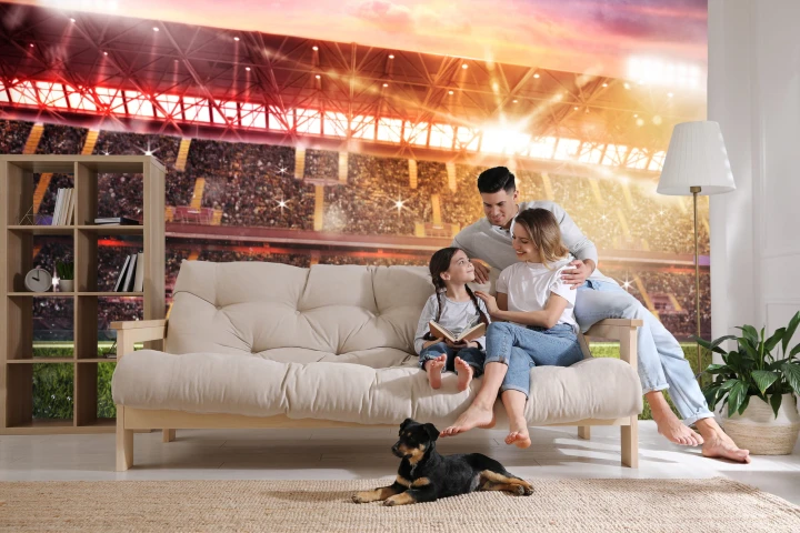 Fototapeta Piłka Nożna Na Stadionie