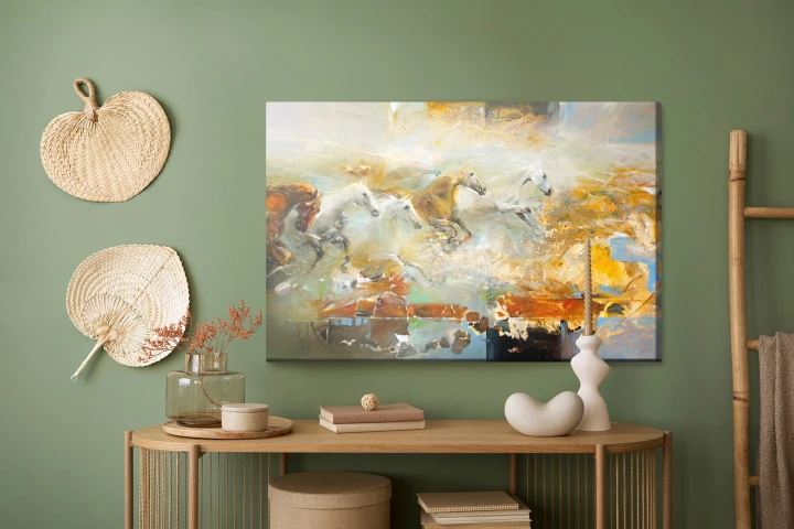 Obraz Na Płótnie Galopujące Konie