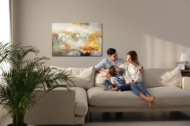 Obraz Na Płótnie Galopujące Konie