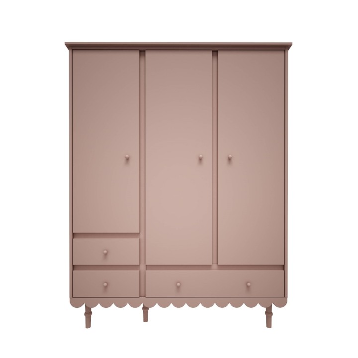 Pojemna szafa dziecięca Babushka różowa