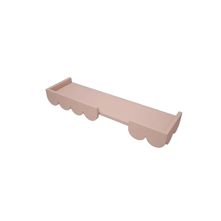 Półka ścienna Babushka różowa do pokoju dziewczynki