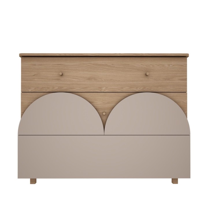 Front komody Bloom w kolorze dąb i kaszmir