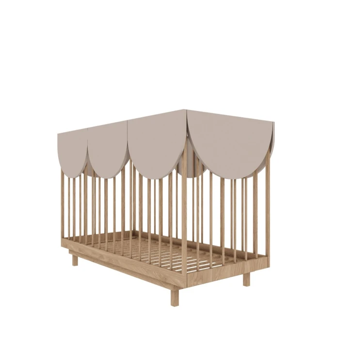 Łóżeczko wielofunkcyjne Bloom 70x140 dąb kaszmir