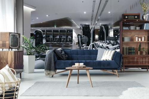 Fototapeta Wyposażenie Nowoczesnej Siłowni