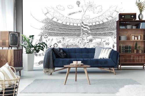 Fototapeta Piłka Nożna Stadion