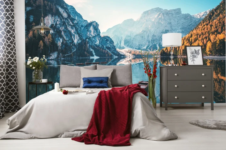 Fototapeta Jezioro Lago Di Braies We Włoszech