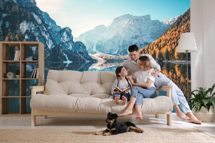 Fototapeta Jezioro Lago Di Braies We Włoszech