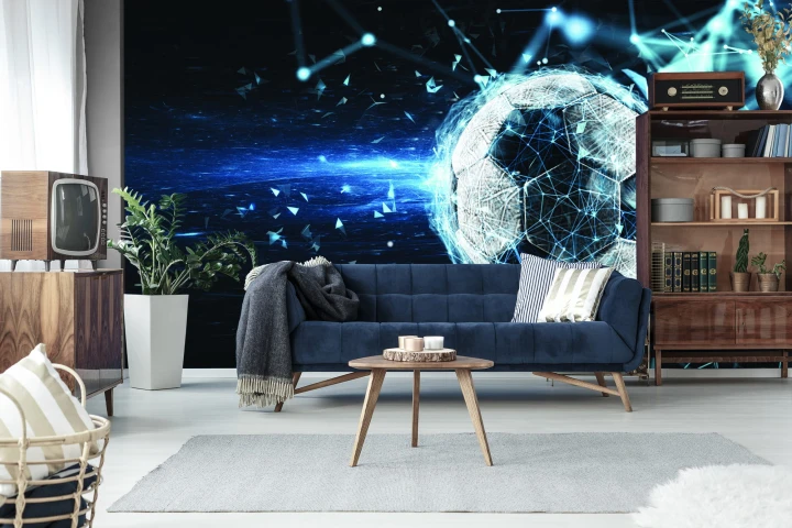 Fototapeta Piłka Nożna W Nowoczesnym Stylu