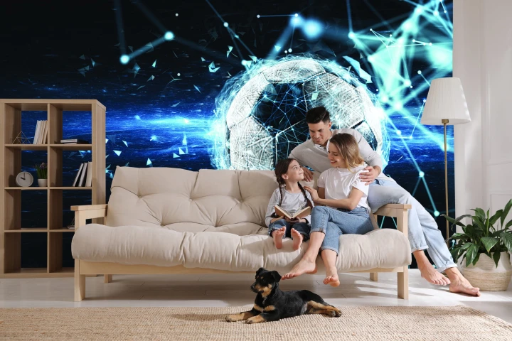 Fototapeta Piłka Nożna W Nowoczesnym Stylu