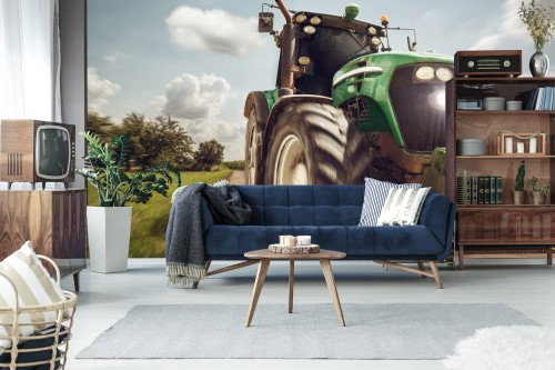 Fototapeta Pędzący Traktor