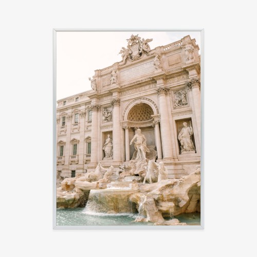 Plakat Fontanna Di Trevi Z Rzeźbami