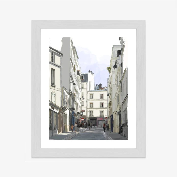Plakat Uliczka Przy Montmartre W Paryżu