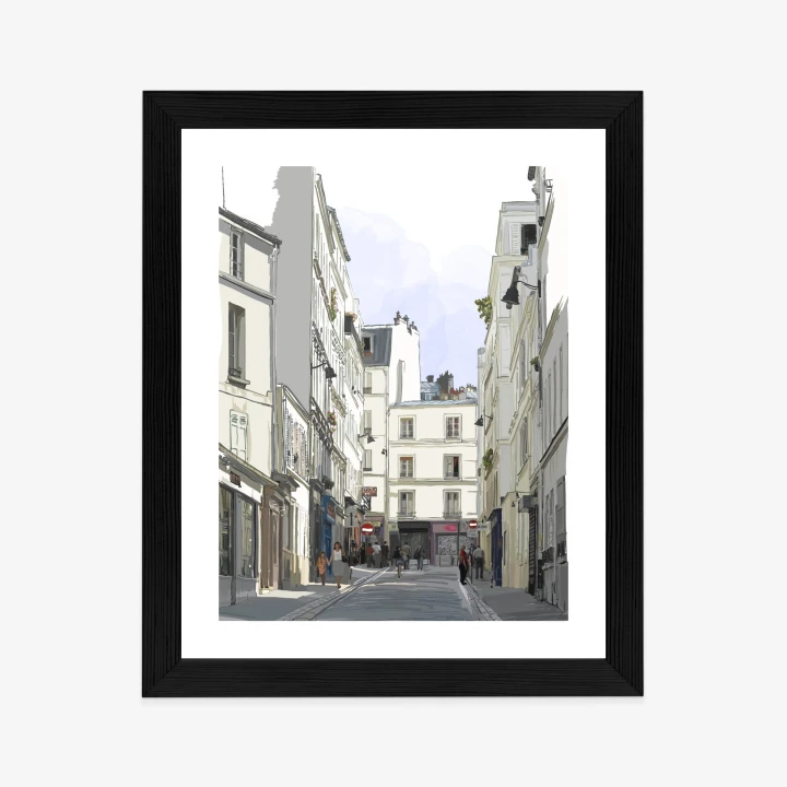 Plakat Uliczka Przy Montmartre W Paryżu