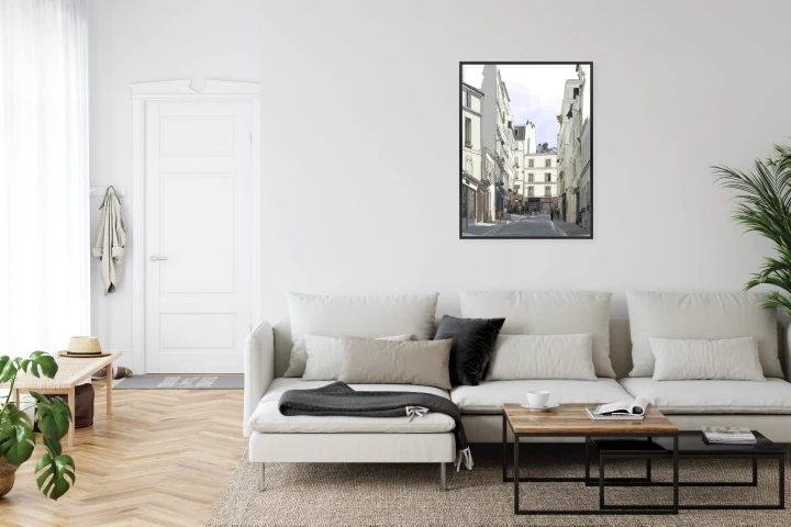 Plakat Uliczka Przy Montmartre W Paryżu