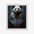 Plakat Miś Panda Ubrany W Dżinsową Kurtkę