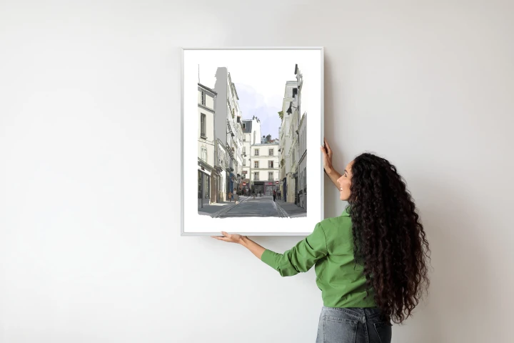 Plakat Uliczka Przy Montmartre W Paryżu