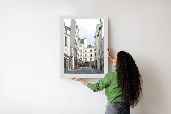 Plakat Uliczka Przy Montmartre W Paryżu