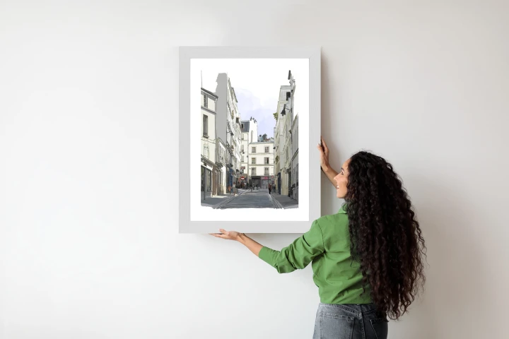 Plakat Uliczka Przy Montmartre W Paryżu