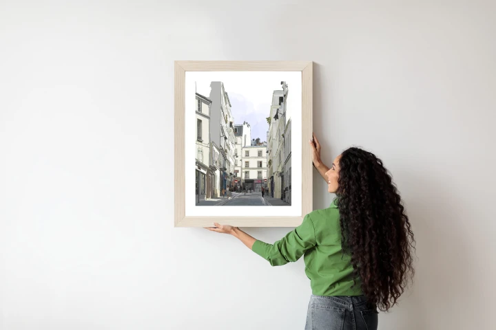 Plakat Uliczka Przy Montmartre W Paryżu