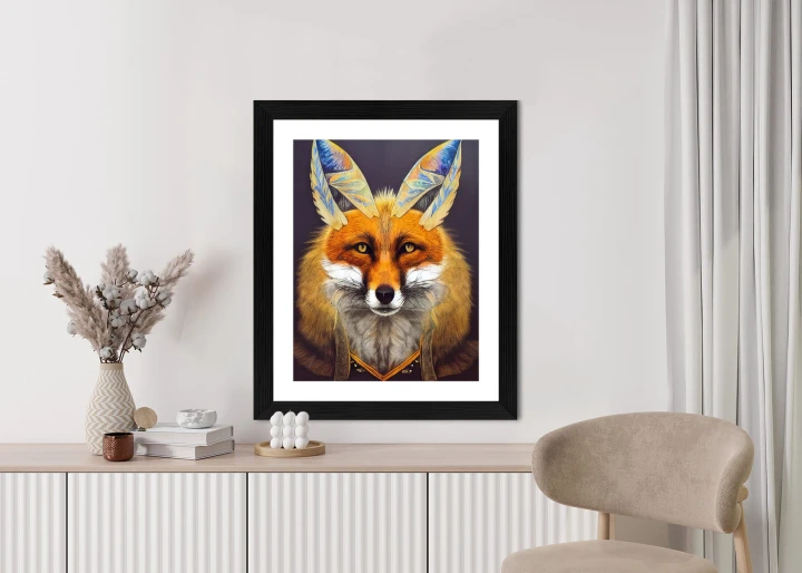 Plakat Portret Lisa Na Ilustracji
