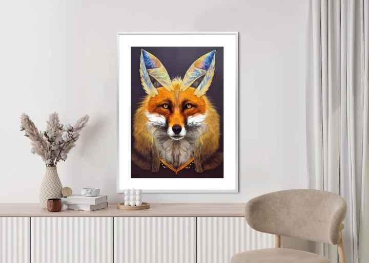 Plakat Portret Lisa Na Ilustracji