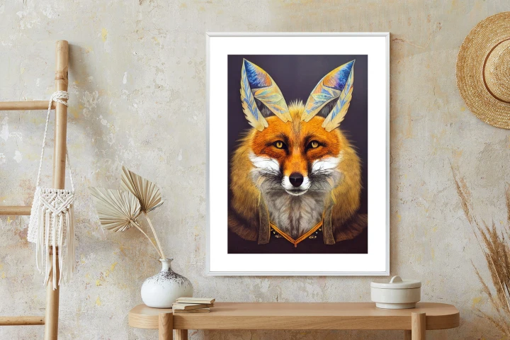 Plakat Portret Lisa Na Ilustracji