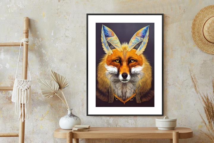 Plakat Portret Lisa Na Ilustracji
