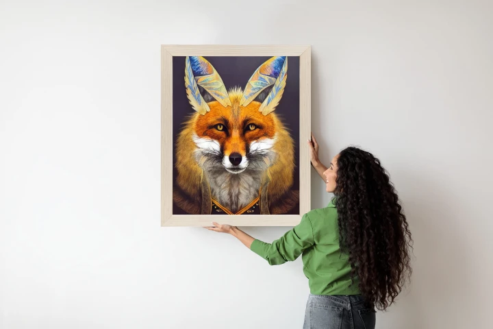 Plakat Portret Lisa Na Ilustracji