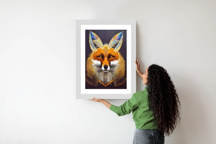Plakat Portret Lisa Na Ilustracji