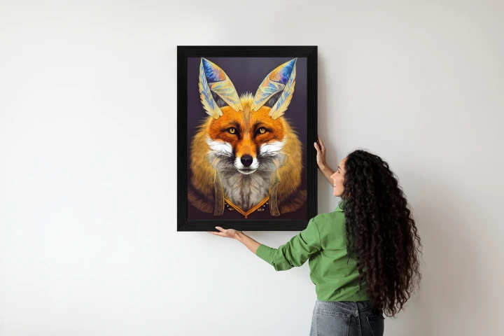 Plakat Portret Lisa Na Ilustracji