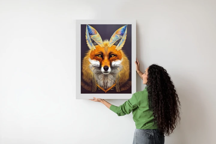 Plakat Portret Lisa Na Ilustracji