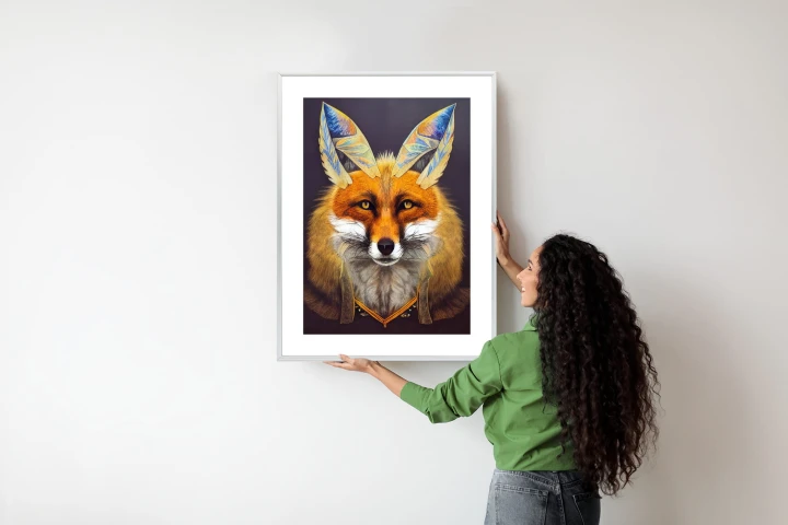 Plakat Portret Lisa Na Ilustracji